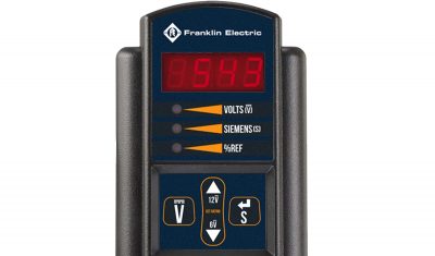 Franklin Electric tester screen