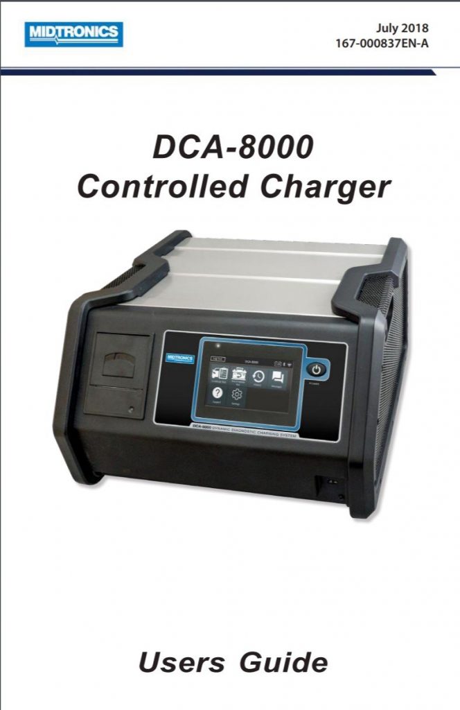 Midtronics DCA8000P Battery Diagnostic Charger Station